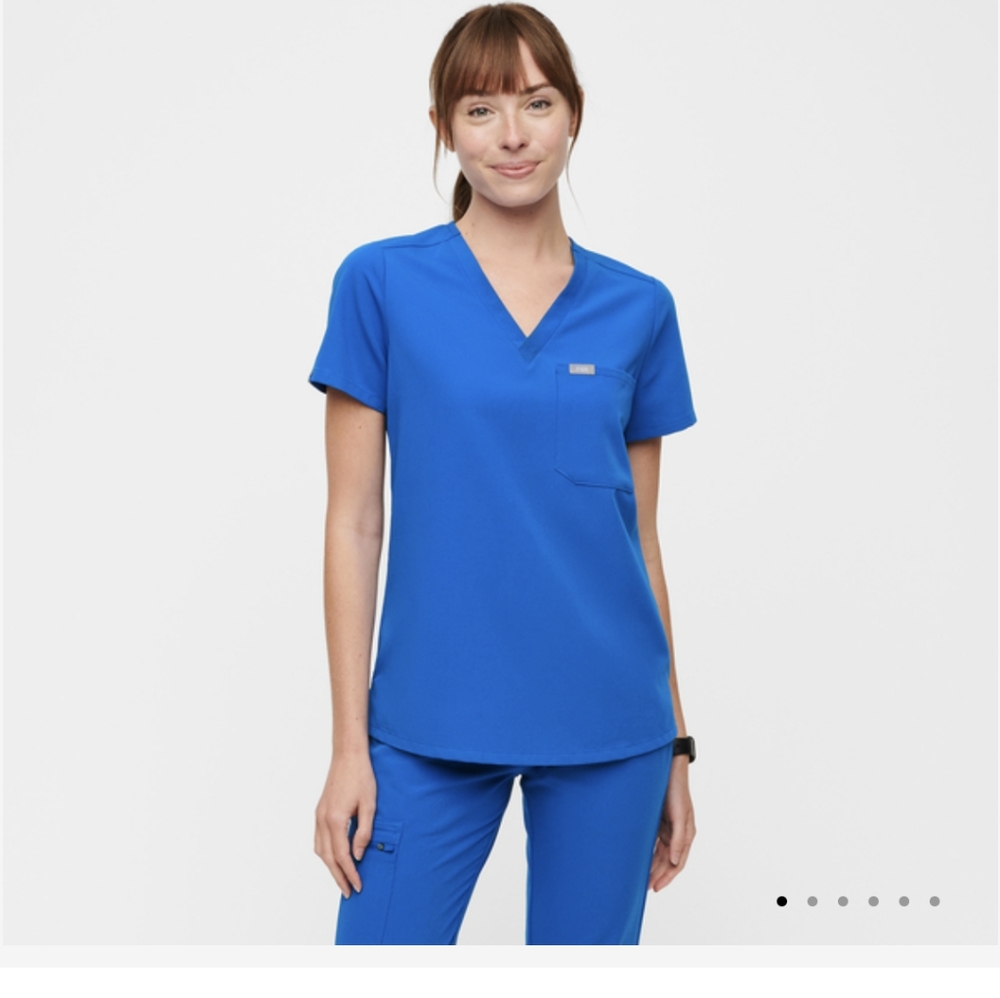 Figs catarina top in royal blue